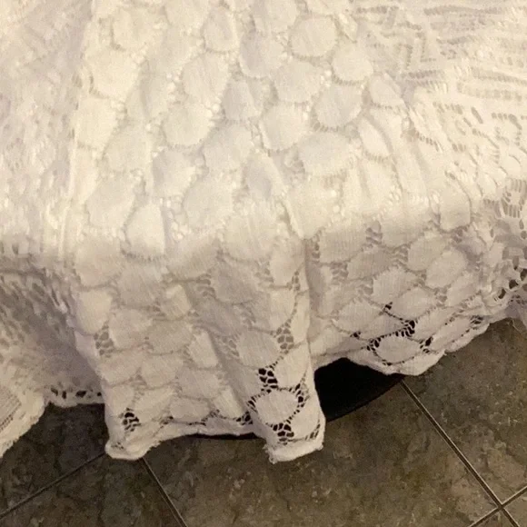 Studio West White lace Midi Skirt |1X| - Picture 10 of 10